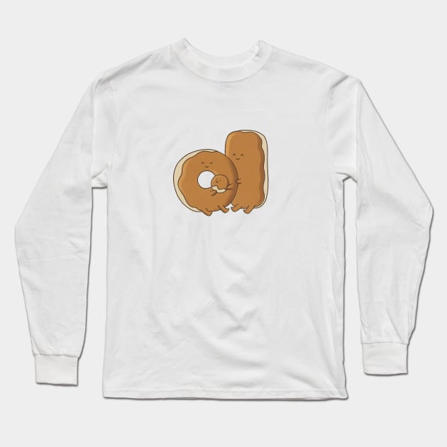 Doughnut Family Long Sleeve T-Shirt by itscathywu
